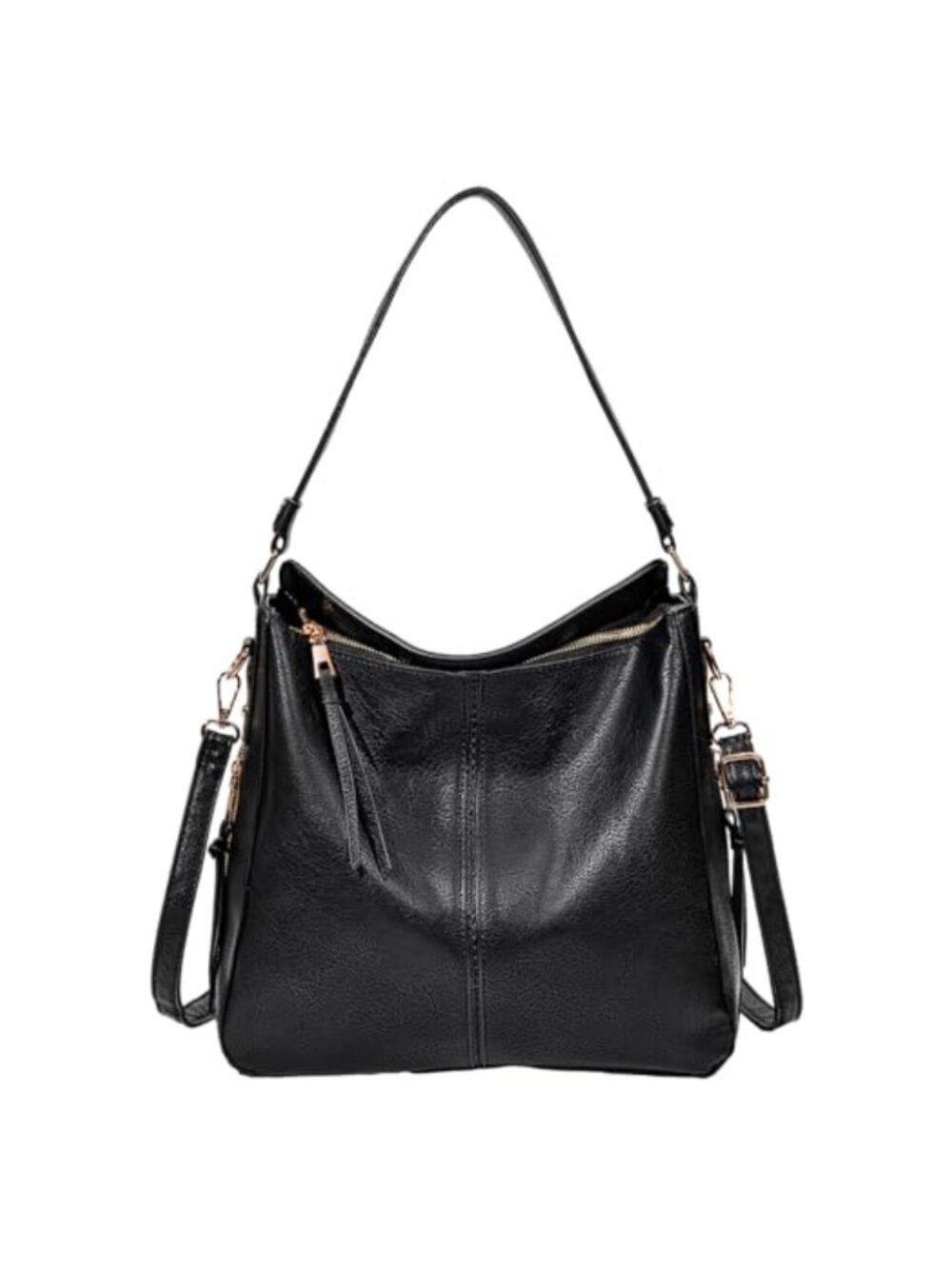 Large Hobo Handbag Vegan Leather Shoulder Totes Top Handle Crossbody Satchel